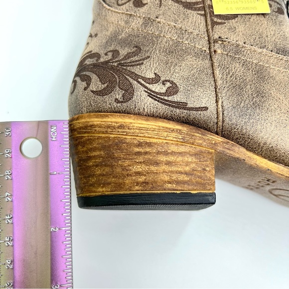 NEW Roper Womens Size 7 Short Stuff Brown Western Cowboy Cowgirl Boots Shoes - Picture 10 of 10